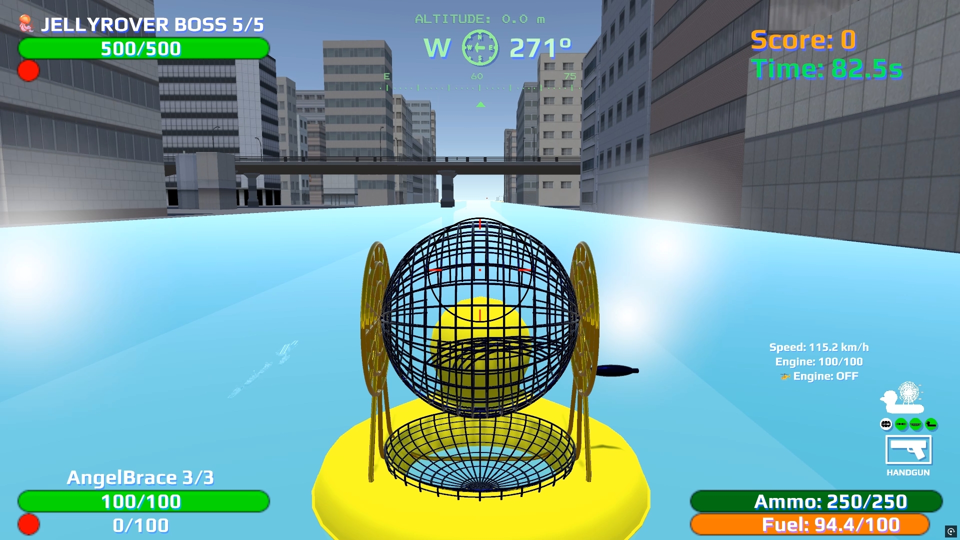 Duck Raft mode on water