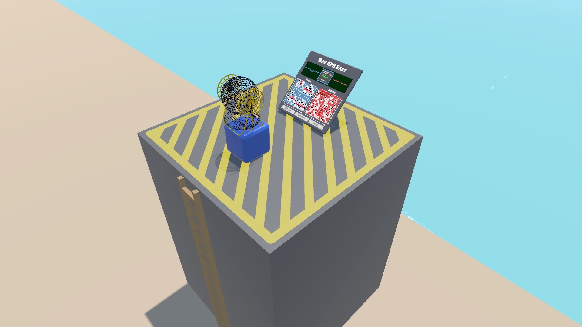 Standing in a mini-game no-weapon zone