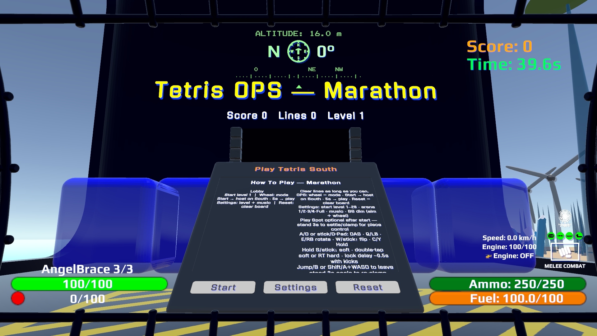 Tetris South OPS with board display