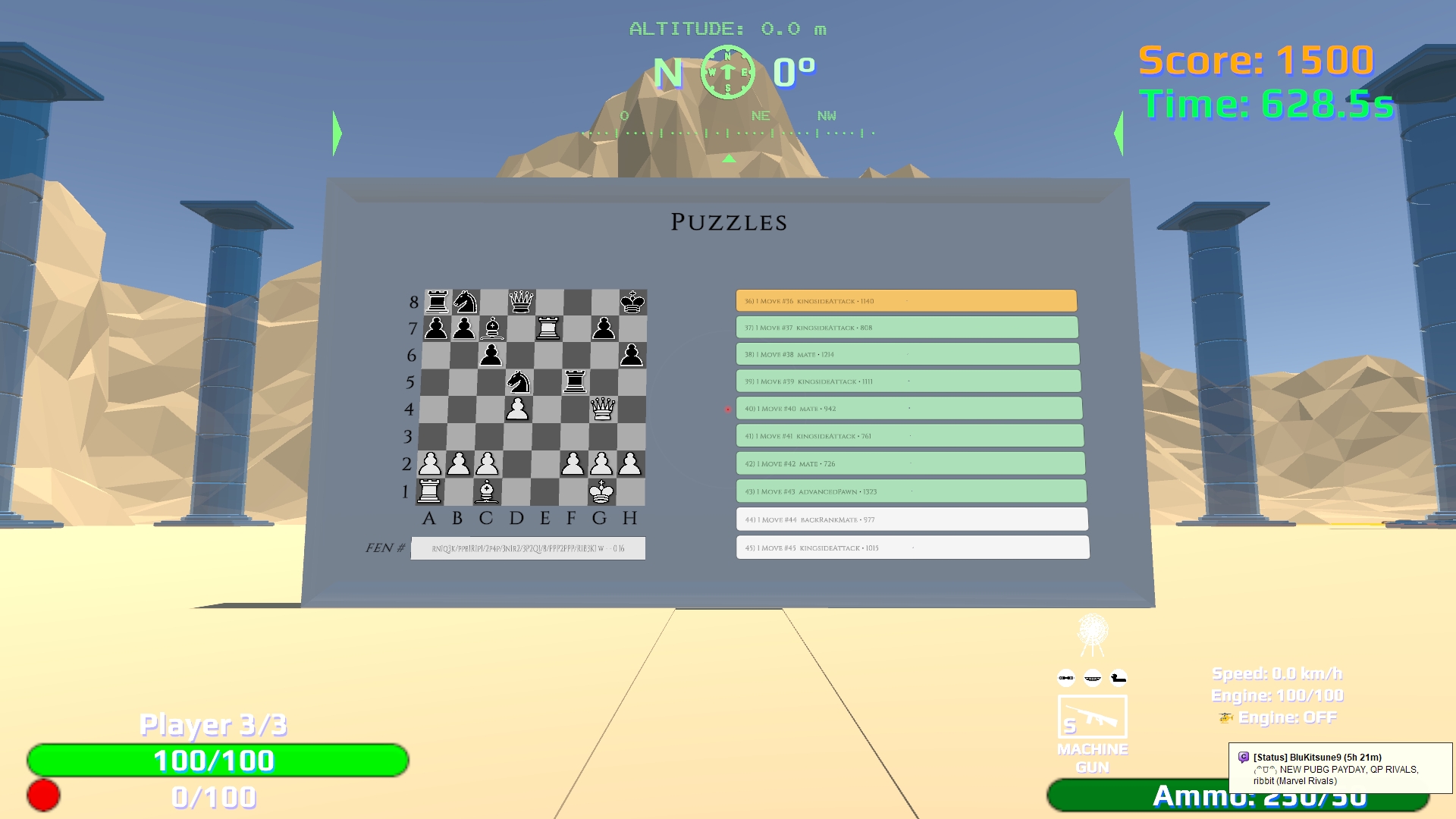 Back panel Puzzles list